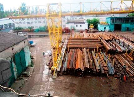 Склад металлопроката под открытым небом